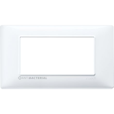 VIMAR - 14654.AB.01 Placa antibacteriana 4M, blanca