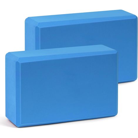 Lot de 2 Blocs de Yoga, Brique Yoga EVA de Haute Densité, Briques de Mousse de Fitness, Briques Professionnelle, pour Pilates, Étirement, Méditation, Accessoires de Fitness, 23 15 8cm (1/5)