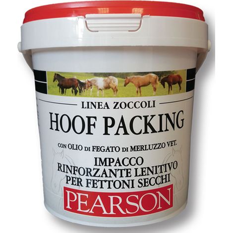 HOOF PACKING Pearson impacco rinforzante lenitivo per fettoni secchi con olio di fegato di merluzzo 1000 ml