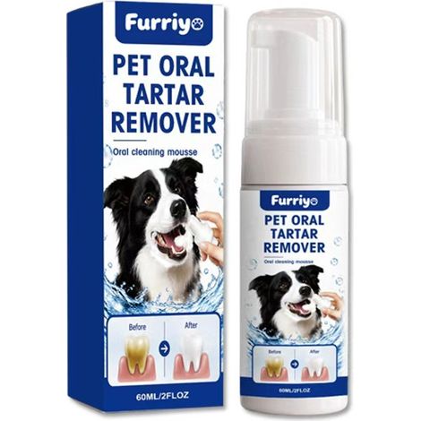 Furriyo Pet Oral Cleaning Mousse gently cleans teeth, freshens breath and removes stains. (1/5)