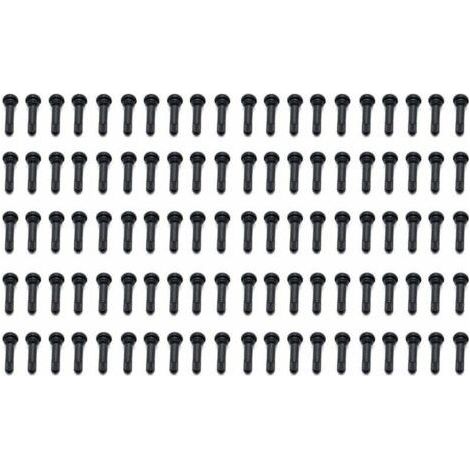 TR414 Rubber Tire Valve Stems - Pack of 100 - For Motor Vehicles