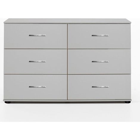 Commode de rangement coloris blanc - 130 X 41 X 83 cm -PEGANE-
