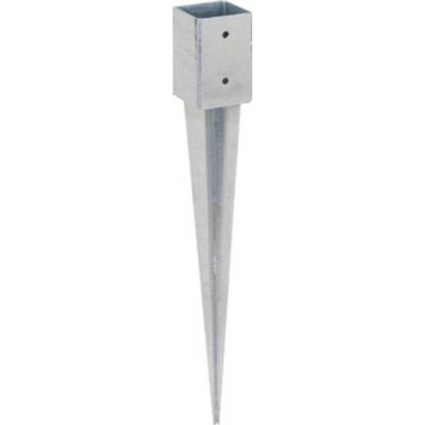 PIASTRA 797 SUPPORTO PILASTRO ZINC FUOCO 91X91X750MM