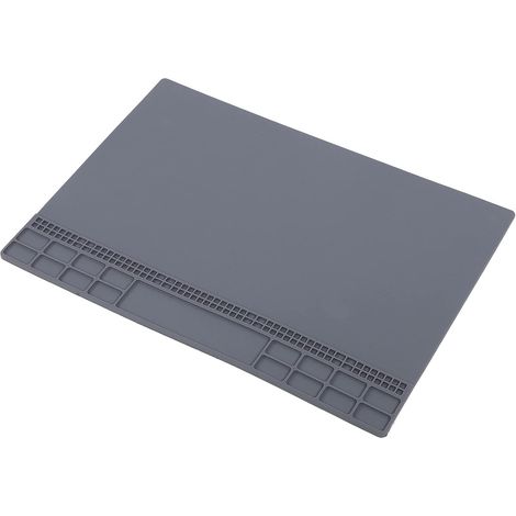 Outil de réparation antistatique de téléphone d'ordinateur de silicone magnétique de tampon de flux électronique - gris (1/2)