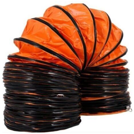 Tuyau de Ventilation Longueur 1 m, Conduit Flexible en PVC, Tuyau deEvacuation Flexible pour Ventilateur d’un Diametre de 300 mm, Gaine Flexible Pliable pour Extracteur deAir Echappement Usine