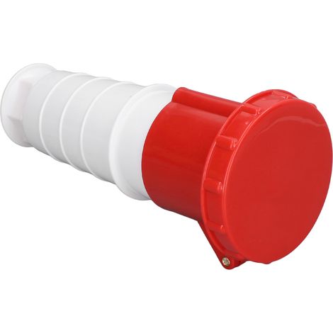 Connecteur industriel triphasé 5 broches IP67 étanche prise aviation 380V-415V 63A 3P+N+E (1/5)