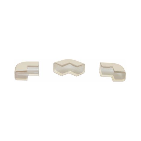 Angle extérieur goulotte condensat 25x25 blanc crème (X 20) - DIFF