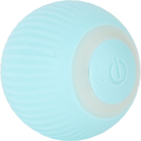 Balle électrique et amusante en silicone pour chats, tourne automatiquement, jouet interactif intelligent pour chats, bleue. (1/5)