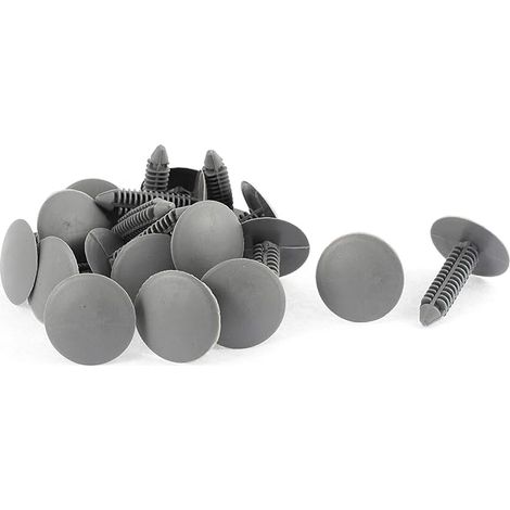 Rivet Plastique Boucle Plafond Doublure Garniture Panneau Clip de Fixation Gris (1/2)