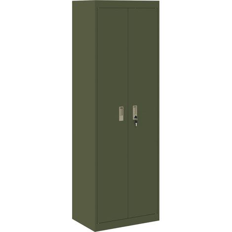 Storage Cabinet Olive Green 60 x 40 x180 cm Steel vidaXL