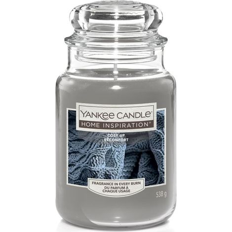 Yankee Candle Duftkerze Großes Glas Cosy Up 538g grau Duft Kerze Duftkerzen (1/3)