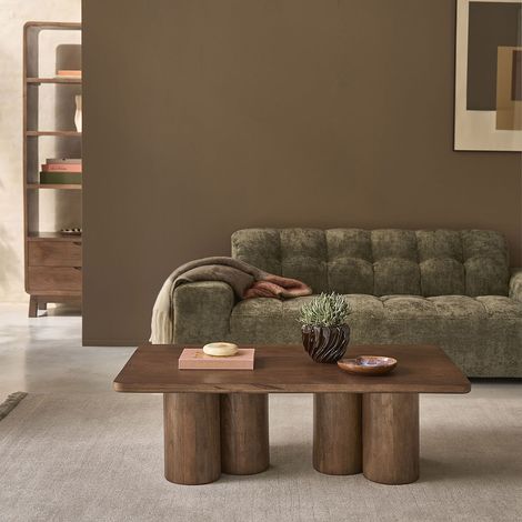Table basse en manguier massif 120 cm (1/5)