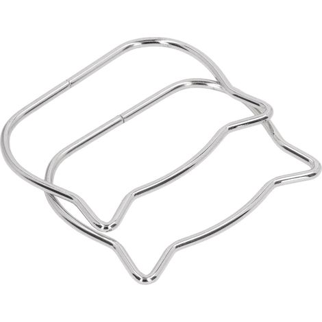 Adorables et raffinées poignées de sac à main en forme d'oreilles de chat argentées, accessoires de quincaillerie pour sacs à main à faire soi-même. (1/5)