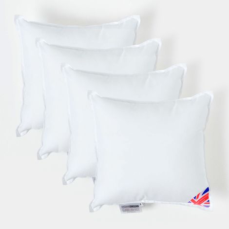 HOMESCAPES 4er-Set Füllkissen 35 x 35 cm – Kissenfüllung Super-Mikrofaser