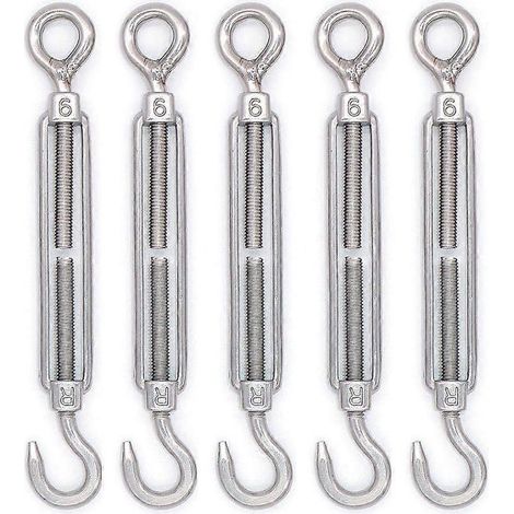 M4/M5/M6/M8 Tendeur Crochet Et il En Acier Inoxydable 304 - Lot De 5 Gdrhvfd (1/5)
