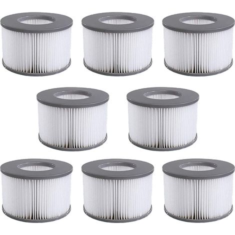 8 pièces cartouches filtrantes spa Lite pour MSPA, filtre pour spa Chauds et Sous-Bateaux, modèle à partir de 2020 (1/5)
