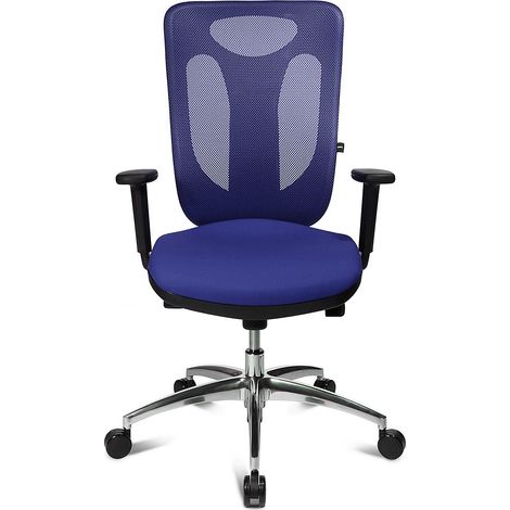 Chaise de bureau Sitness Net Pro 100 bleu (1/5)