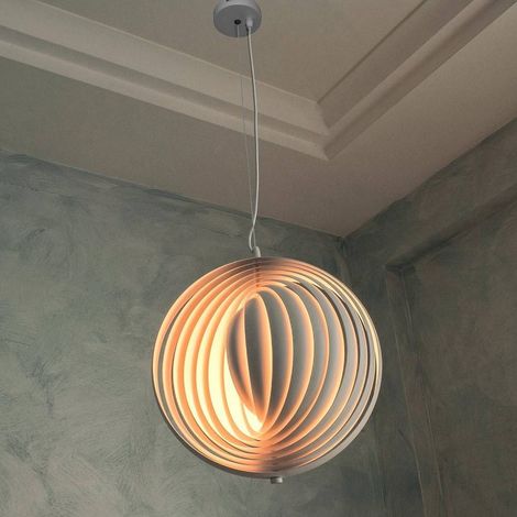 TRADE SHOP - Lampada A Sospensione 3d Geometrico Cerchio E27 Lampada Regolabile Pendente Lp-85b - (1/5)