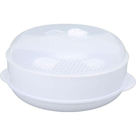 Vapeur Micro-ondes avec Couvercle Transparent Résistant à la Déformation, Grande Capacité Monocouche pour Cuisine Domestique (1/5)