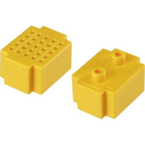 TRU COMPONENTS Steckplatine Gelb Polzahl Gesamt 25 (L x B) 20 mm x 15 mm 1 St. (1/2)