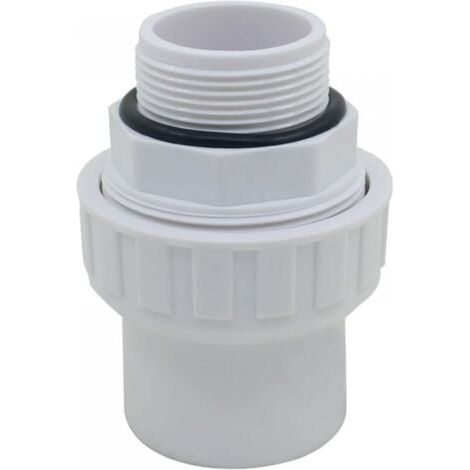 Raccord union joint mixte pvc à visser x a coller embout fileté pvc pression manchon pompe filtre a sable piscine joint torique (1/5)