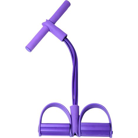 Fitness-Widerstandsbänder  4 schlauchförmige elastische Knöchelbänder, Griffe mit integriertem Seil, Bauchmuskeltrainingsgerät, ideal für Anfänger, Frauen und Arm- und Beintraining.