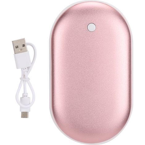 Chauffe-mains portable multifonction 5200 mAh avec batterie externe pour téléphone rose (1/5)