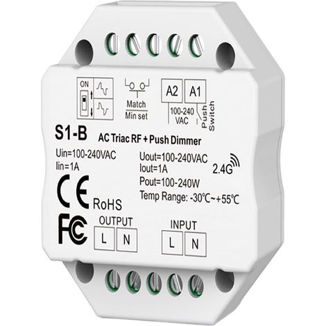 Régulateur Rf Triac Pastille Variateur Universel Sans Fil - Fbright