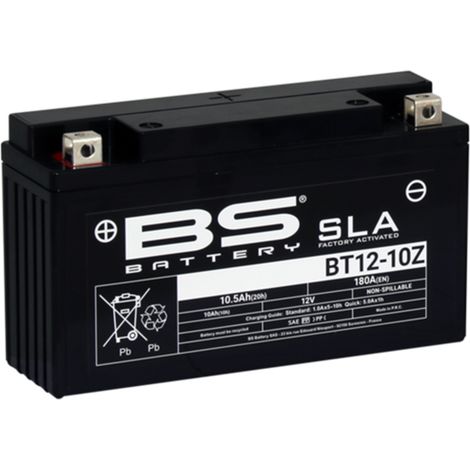 BATTERIA MOTO BT12-10Z 12V 10AH 194X59X112 mm