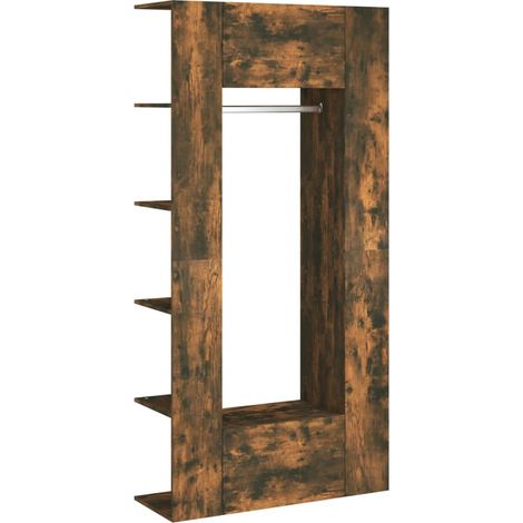 Maison Exclusive - Mobili da Corridoio 2 pz Rovere Fumo in Legno Multistrato
