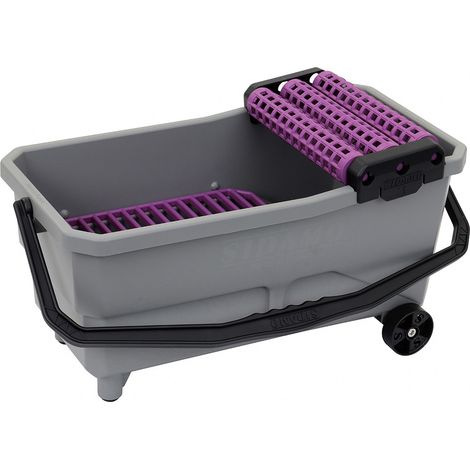 Bac de rinçage 18 L DUOBAC 18P pour nettoyage de joints de carrelage sur grandes surfaces SIDAMO - 11255070 (1/5)