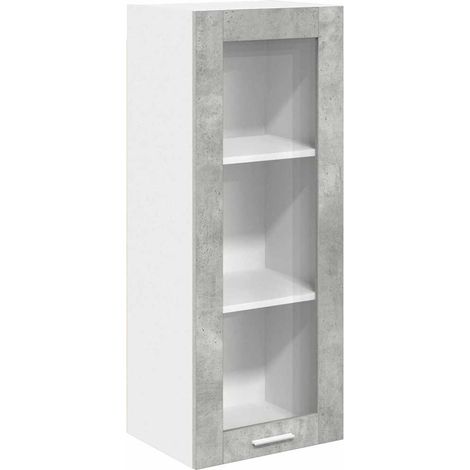 Maison Exclusive - Armadio pensile con porta Grigio cemento 40 x 31 x 100 cm