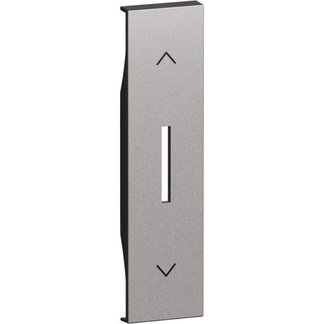 Cover comandi tapparella finitura steel 1 modulo bticino - ks06