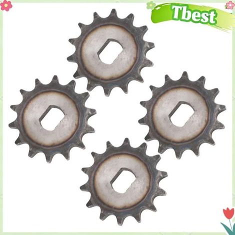 Tbest Pignon de chaîne 14T Pignon de Moteur de Scooter électrique en Acier, Pignon de Chaîne 428 14T pour Moteur Haute sport velo (1/5)