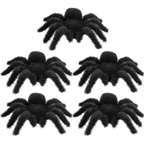 gruselige, haarige Spinnenfiguren für Halloween-Dekorationen im Innen- und Außenbereich (1/5)