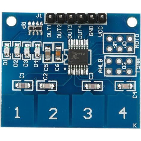 5Pcs TTP224 4 Channels Capacitive Touch Switch Digital Touch Sensor Module