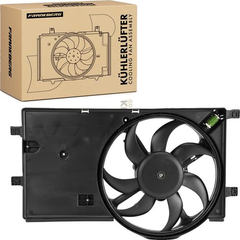 Moteur de ventilateur, diamètre 385 mm, tension 12 V, puissance nominale 160 W, 7 pales de ventilateur, compatible avec les marques automobiles européennes (1/5)
