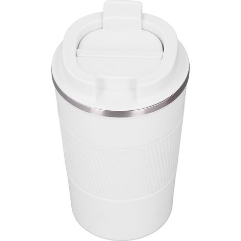 Mug isotherme en acier inoxydable avec couvercle et manchon en silicone anti-fuite, idéal pour les voyages et la voiture (510 ml). Contenance : 510 ml. (1/5)