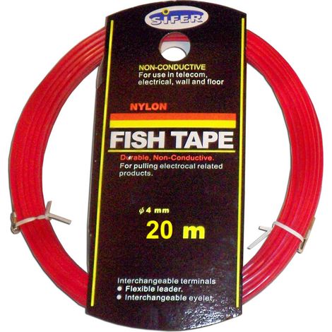 GUIDA ELETTRICA SIFER IN NYLON COMPLETO 4 MM x 20 MT
