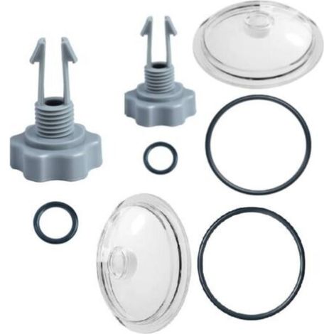 Couvercle de piège à feuilles SF80110-1, joint torique et valve, compatible avec les pompes à filtre à sable Intex 12" (débit : 2 100 gal/h), non compatible avec les modèles Intex 14 et 16". (1/5)