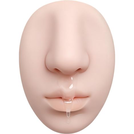 Soap Dispenser Wall Mounted Squeezable Silicone Nose Shaped