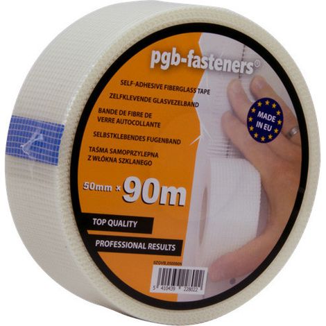 Bande à joint pour plaque de plâtre - fibre adhesive - 50MM Longueur 90METRES-1 pièce