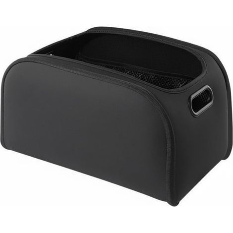 Organisateur de Rangement de Véhicule Boîte de Rangement Pliable Séparateur Compartiments Poches Grand Volume Adaptée à l'Organisation en Voiture Bureau, Noir (1/5)