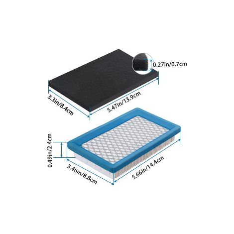 Air filter suitable for Honda 17211-ZG9-M00 GXV140 HR215 HRB215 (1/4)