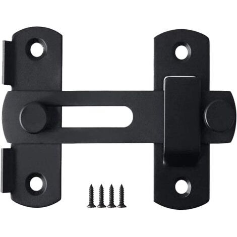 Serrure de porte coulissante Wuzhou, petite serrure de porte, serrure en acier inoxydable, boucle de porte apparente, serrure antivol pour porte coulissante (1/5)