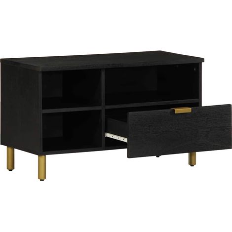 Maison Exclusive - Mobile Porta TV Nero 80x33x46 cm in Legno Multistrato (1/5)