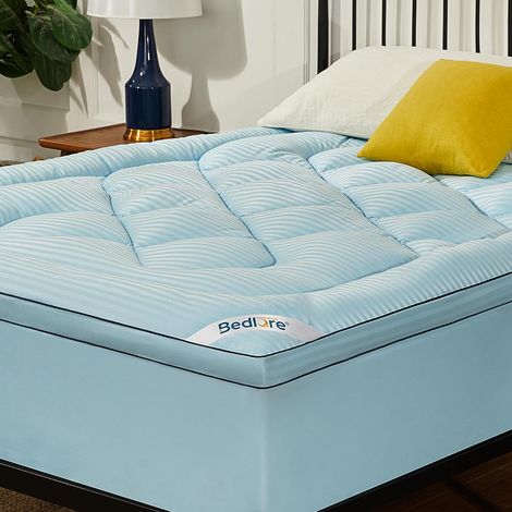 Mattress Topper 160 x 200 cm, Soft and Breathable Double Mattress Topper (1/5)
