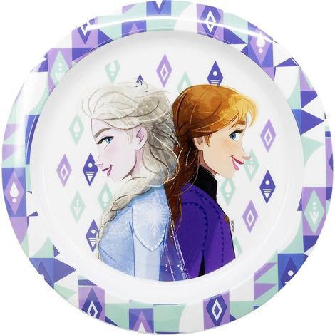 STOR Piatto Piano Bambini Disney Frozen in plastica senza BPA adatto Originale (1/2)