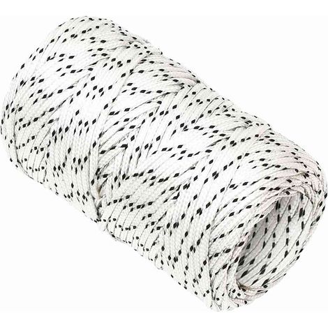 Corda  Fune Intrecciata per Barca Bianca 2mm x 25m Poliestere (1/5)