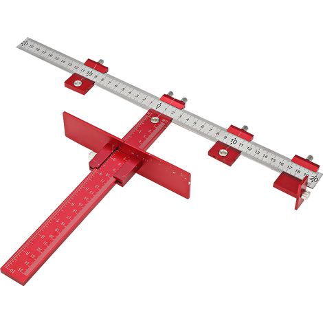 Kit de instalación de herrajes para gabinetes, guía de broca, plantilla de perforación para instalar manijas, cajón